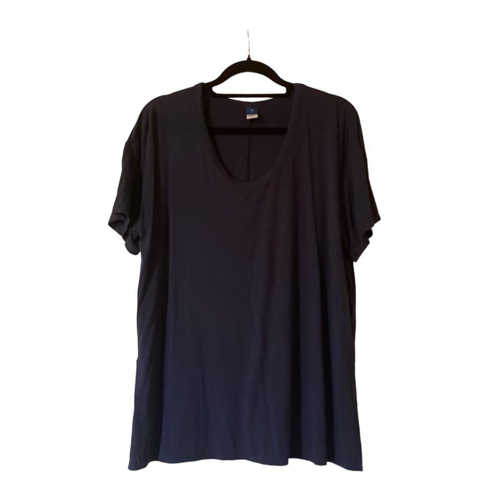 Old Navy Oversized Tunic Luxe T-Shirt Dark Blue Navy Loose Short Sleeve Casual